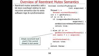 Java ReentrantLock Reentrant Mutex Semantics [upl. by Yahsal]