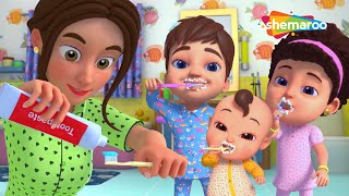 Brush Brush Your Teeth Song 3D  Good Habits Nursery Rhymes For Kids  Orange Mango [upl. by Eldwun159]