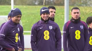 Morgan Rogers joins England training after first callup｜Aston Villa｜Nations League｜Kane｜Bellingham [upl. by Stevena]