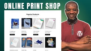 How to Make a Print Shop Online Store in WordPress  Make an eCommerce Website [upl. by Toms]