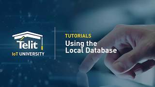 IoT University How to Use the Telit deviceWISE Local Database [upl. by Mell589]