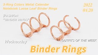 3ring Binder Rings  Binder Loose Leaf  Live shows you how to use [upl. by Marela]