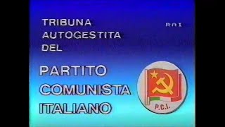 Tribuna elettorale autogestita del Partito Comunista Italiano  con Ugo Pecchioli  16 giugno 1983 [upl. by Boardman]