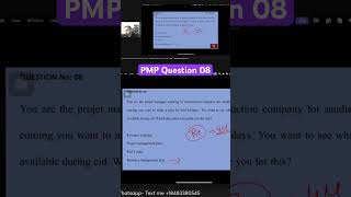 PMP Question 08 [upl. by Kataway]