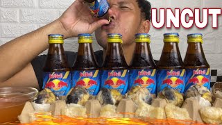 UNCUT 666 6X Redbull vs 6X Balut vs 6X Chicharon Mukbang Philippines [upl. by Carlota]