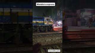 Mandore Express  india indianrailwaylocomotive indianrailways engine railway rail indian [upl. by Guillema]