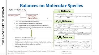 Lect  410 Material Balances On Reactive Processes  Part 2 [upl. by Lenard585]