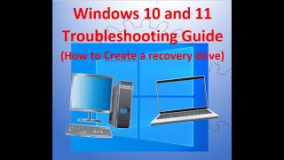 How to Create a recovery drive in Windows 10 and 11 [upl. by Johnsten]