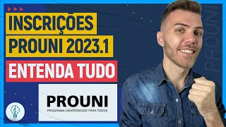 PROUNI 20231 INSCRIÇÕES ABERTAS ENTENDA TUDO [upl. by Kcirdnekal]