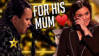 He Performs a HEARTWARMING Tribute to his Mum on Americas Got Talent 😢 [upl. by Niajneb849]