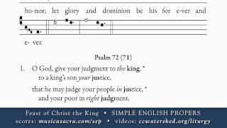 INTROIT • Christ the King • SIMPLE ENGLISH PROPERS [upl. by Lehteb806]