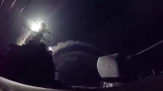 US Fires Tomahawk Missiles into Syria [upl. by Nosimaj470]