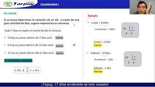 RM CALENDARIOS I semana 12  intermedio [upl. by Quent531]