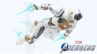 Marvel Legends Gamerverse Starboost Armor Iron Man Review [upl. by Tristas425]