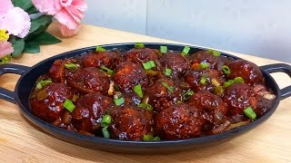 Cabbage manchurian recipe  Veg Dry cabbage manchurian [upl. by Lidia970]