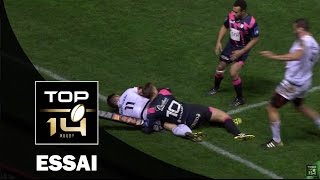 TOP 14  Stade Français  Toulouse  1817 Essai Alexis PALISSON TLS  J12  Saison 20152016 [upl. by Mohl]