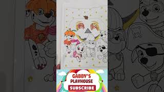 Coloring Paw Patrol’s Skye Rubble Chase Zuma and Marshall coloring pawpatrol halloween [upl. by Ecenahs]