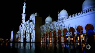 Sheikh Zayed Grand Mosque Projections [upl. by Sanborn]