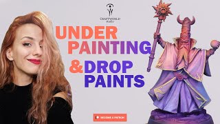 UNDERPAINTING MINIS amp DROP PAINTS  Miniature Painting [upl. by Mara]