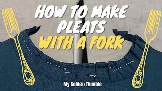 How to make pleats with a fork [upl. by Glynias]