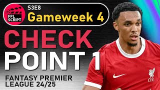 Check Point 1  FPL GW4  Fantasy Premier League 202425  S3E8 [upl. by Aleekahs]