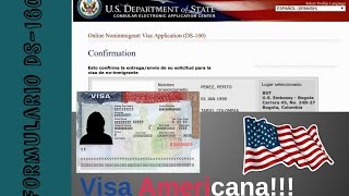 Como diligenciar el Formulario de Visa americana DS 160  LocoLand [upl. by Llehsyt]