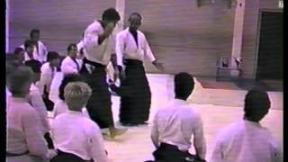 CHIBA Sensei  1987  Shomen Uchi IRIMI NAGE [upl. by Idhem724]