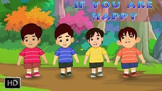 If Your Happy amp You Know It Clap Your Hands  Nursery Rhyme With Lyrics  Kid Songs [upl. by Rolo]