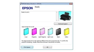 How to Check the Ink Level of an Epson Inkjet Printer [upl. by Ahsieki712]