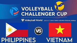 WOMENS VOLLEYBALL CHALLENGER CUP 2024 LIVE │ PHILIPPINES vs VIETNAM [upl. by Zetta126]