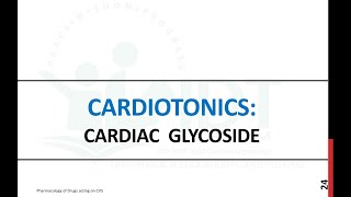 CARDIOTONICS Pharmacology Cardiac Glycosides Digitoxine Gitoxine Digoxine [upl. by Ybanrab805]