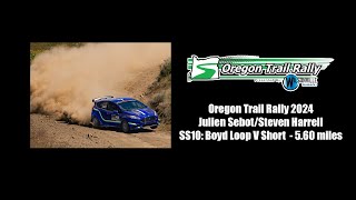 Oregon Trail Rally 2024 SS10  SebotHarrell [upl. by Komarek]