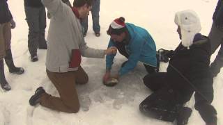 Piseco Lake Ice FishingAwesome Lake Trout Action [upl. by Brandwein705]