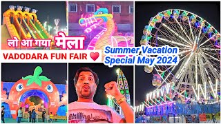 Vadodara Fun Fair 🥳 Arora Amusement Park ❤️ Indian Mela Vlog 🔥 Dragon Rides Jhula Chakdol Attraction [upl. by Liebman627]