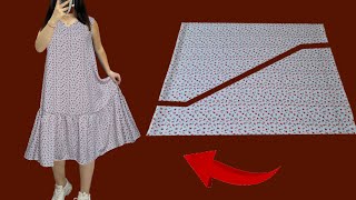 🔥WOW✂️Only 15 meter fabric 🧵 Stylish Dresses Ideas Cut and Sew in 10 Minutes 💃 New Year Trends [upl. by Enahpets]