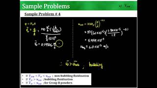 10 C  Fluidization Sample Problem 3 [upl. by Hadeehsar928]