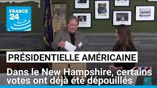 Présidentielle américaine  dans le New Hampshire certains votes ont déjà été dépouillés [upl. by Reiko]