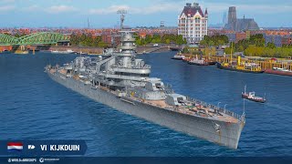 WORLD OF WARSHIPS en EspañolCrucero Holandes KijkduinReviewGameplay y Opinion [upl. by Sidoma]