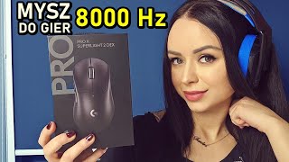 Mysz z raportowaniem aż 8000 Hz do gier  LOGITECH G Pro X Superlight 2 DEX  Logitech G535 [upl. by Acirretahs]