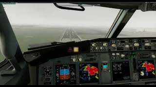 フライトシミュレーター xplane12 台風10号接近の成田空港 [upl. by Julis501]