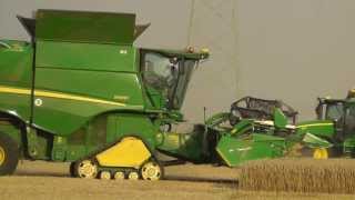 JD S690i vs T560 vs NH CX880 im Weizen 915 ShivaTour 2012uncut [upl. by Appleton]