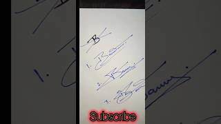 How to sign letter B viralvideo shortvideo signature [upl. by Moitoso]