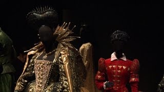 Iconic Hollywood costumes exhibited in London [upl. by Eellac851]