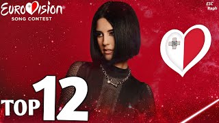 MESC 2024  My Top 12 Malta 🇲🇹 Eurovision 2024 [upl. by Atirres]