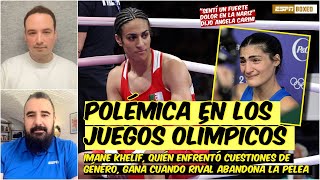 POLÉMICA EN LOS JUEGOS OLÍMPICOS Ángela Carini SE RETIRA de PELEA vs Imane Khelif  ESPN Boxeo [upl. by Emil]