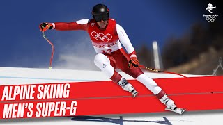 Alpine Skiing Mens SuperG  Full Replay  Beijing2022 [upl. by Ailak78]