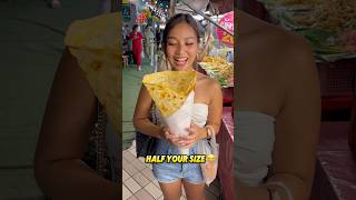 BIG ROTI 🤯 Thai Dessert at the Night Market in BKK streetfood shorts thailand bangkok thaifood [upl. by Pelag]