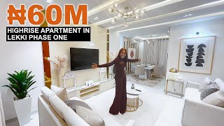 Inside a ₦60 MILLION 110000 Luxury HighRise SMART Apartment in Lekki Phase 1 with Payment Plan [upl. by Merell894]