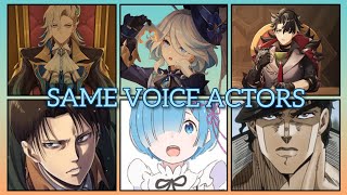 Genshin Impact Fontaine Characters Japanese Voice Actors Same Anime Charactersgenshinimpact [upl. by Cappella190]