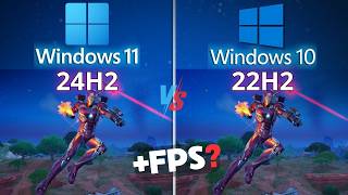 Windows 11 24H2 vs Windows 10 22H2 🎮 Rendimiento en Gaming 2024 [upl. by Yenetruoc]